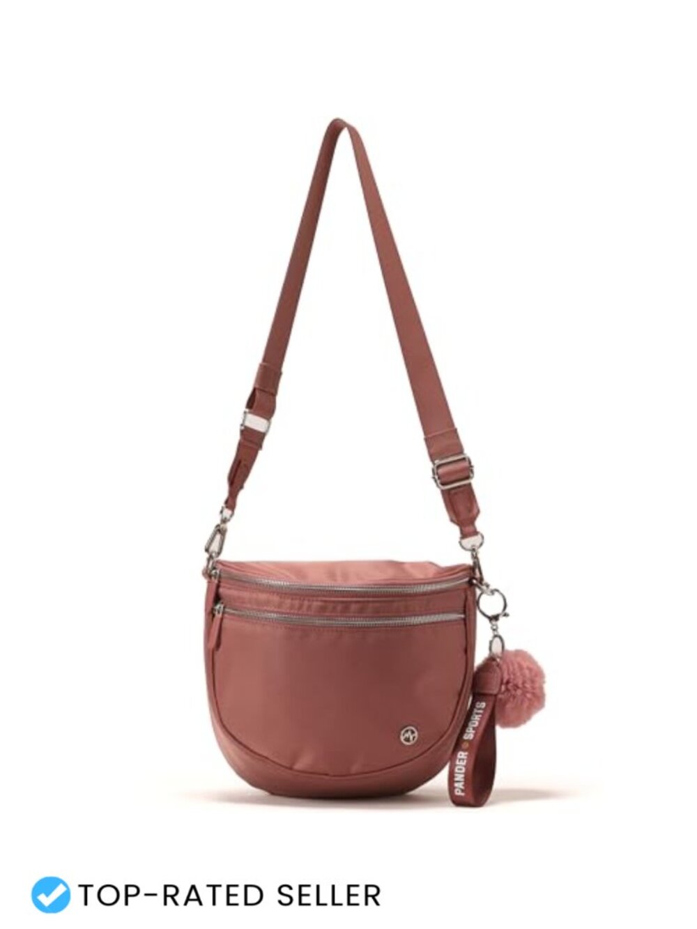 Pander Nylon Crossbody Bum Bag Adjustable Detachable Strap Wristlet Keychain